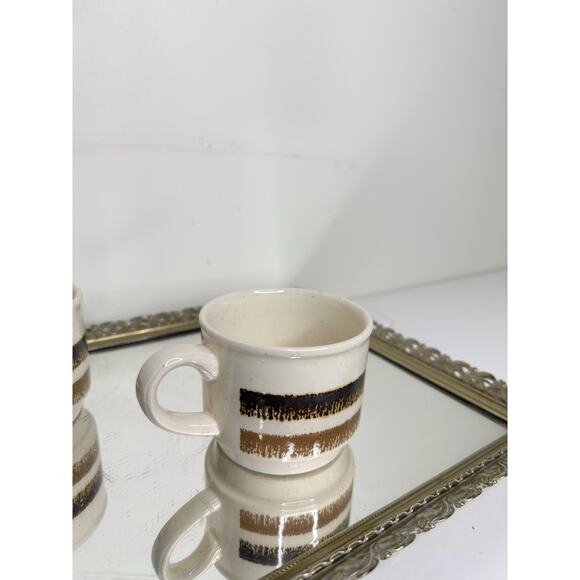 Vintage Bilton Stacking Mugs - Set of 2 - Made in England - 1970s Retro Bohemian - Picture 3 of 10